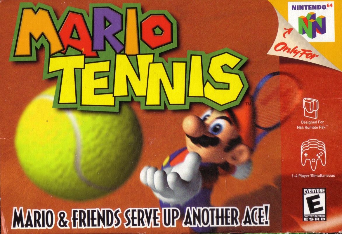 Mario Tennis box art for Nintendo 64
